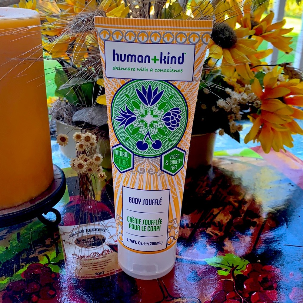 HumanKind Body Souffle Lightly Whipped Cream Moisturizer Natural Vegan SkinCare